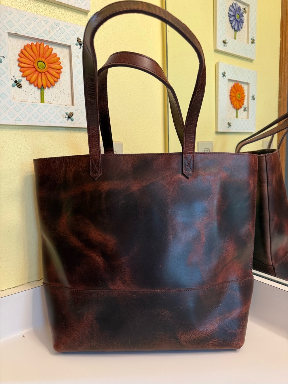 Kodiak Brown (Dark Walnut) Leather Tote Bag